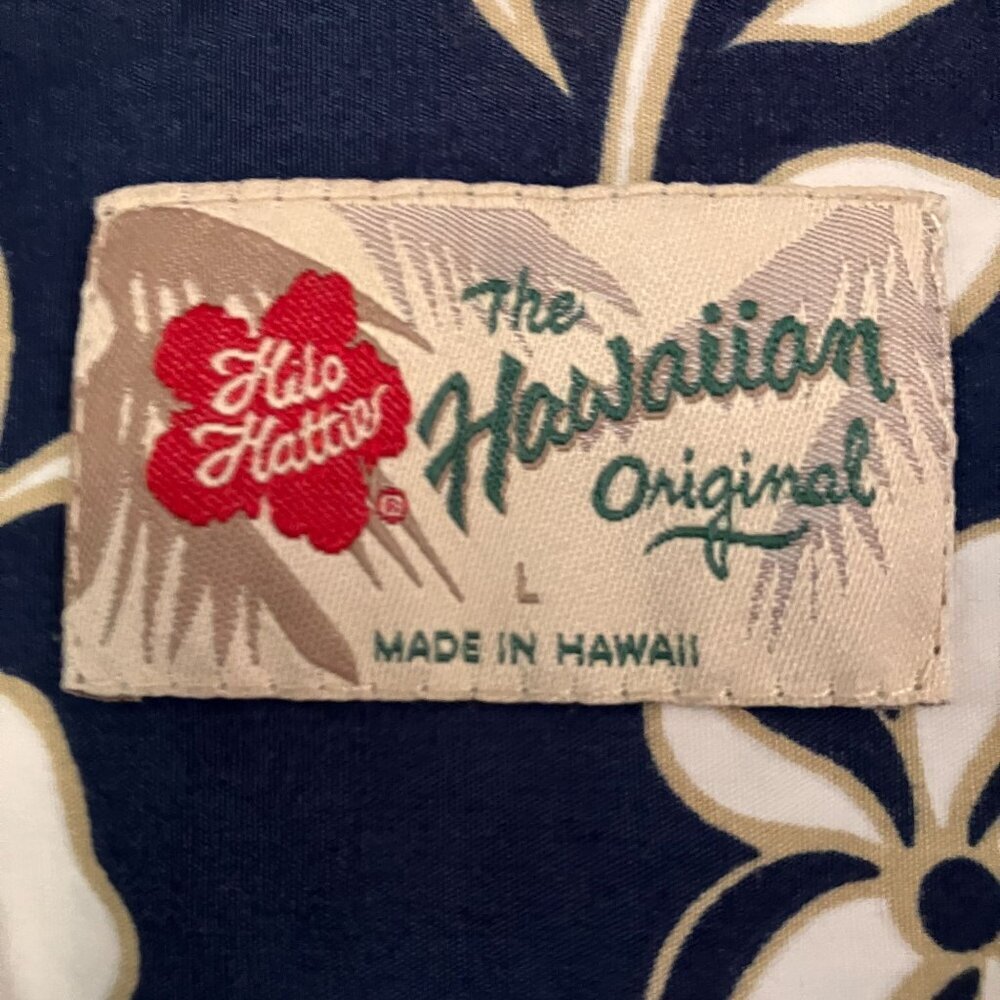 Hilo Hattie Mens Vintage Y2K (2) SET Hawaiian Floral Shirts Sz Large Blue SP EXC - Picture 6 of 12